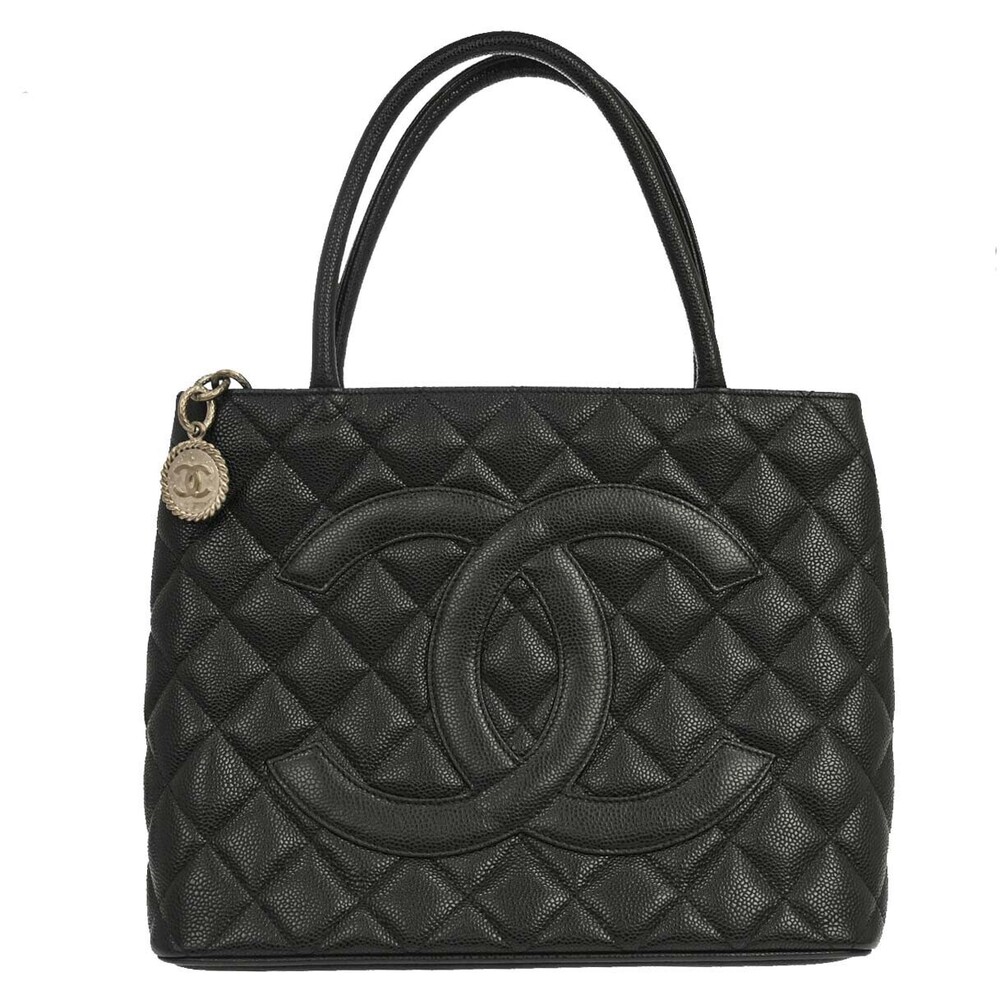 Chanel Medallion Tote Quilted Caviar